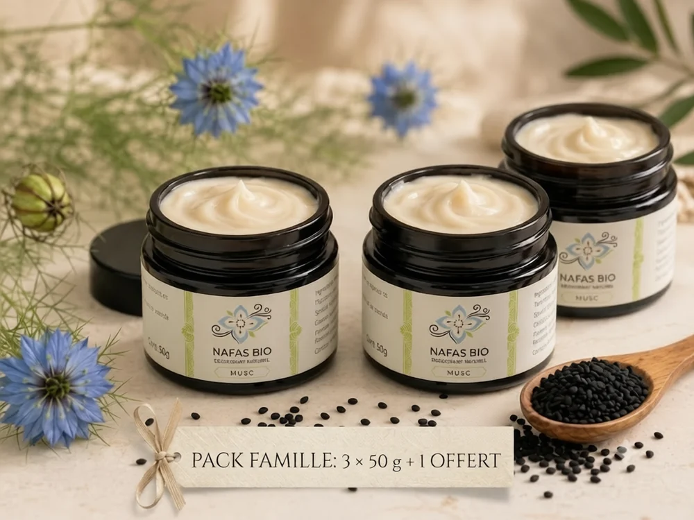 Pack famille : plusieurs pots Nafas Bio 50 g